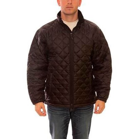 TINGLEY Workreation® Quilted Insulated Jacket, Size Men's 3XL, Collared, Black J77013.3X
